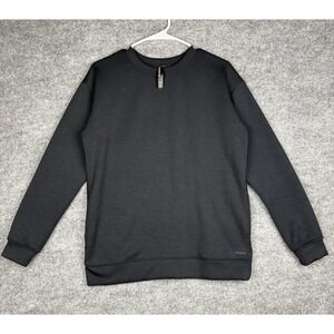 Mondetta Cozy Active Crewneck Sweatshirt Black Fleece Women's Small Costco